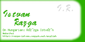 istvan razga business card